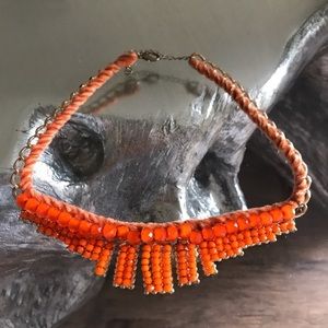 Topshop coral necklace